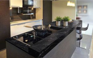 Agatha Black Granite countertops #4