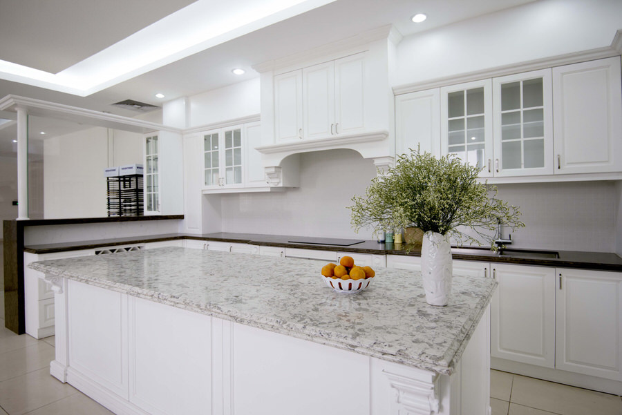 Alaska White Quartz countertops #3