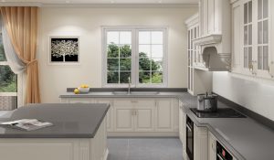 Andes Grey Quartz countertops #3