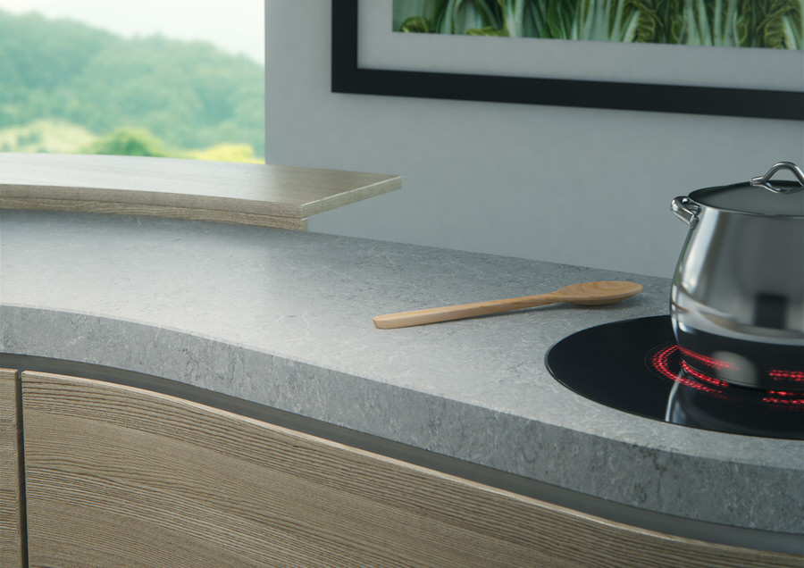 Bianco Drift Quartz countertops #3