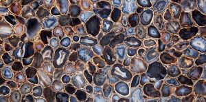 Black Agate Semi-Precious Stone countertops #1