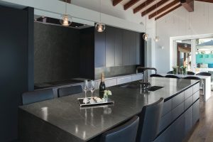 Broadway Black Quartz countertops #3