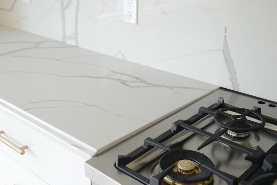 Calacatta Quartz countertops #3