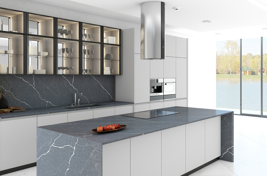 Cemento Quartz countertops #3