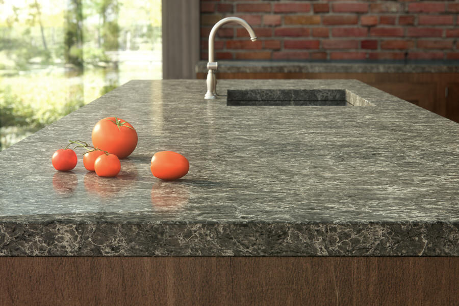 Coastal Grey Quartz countertops #4