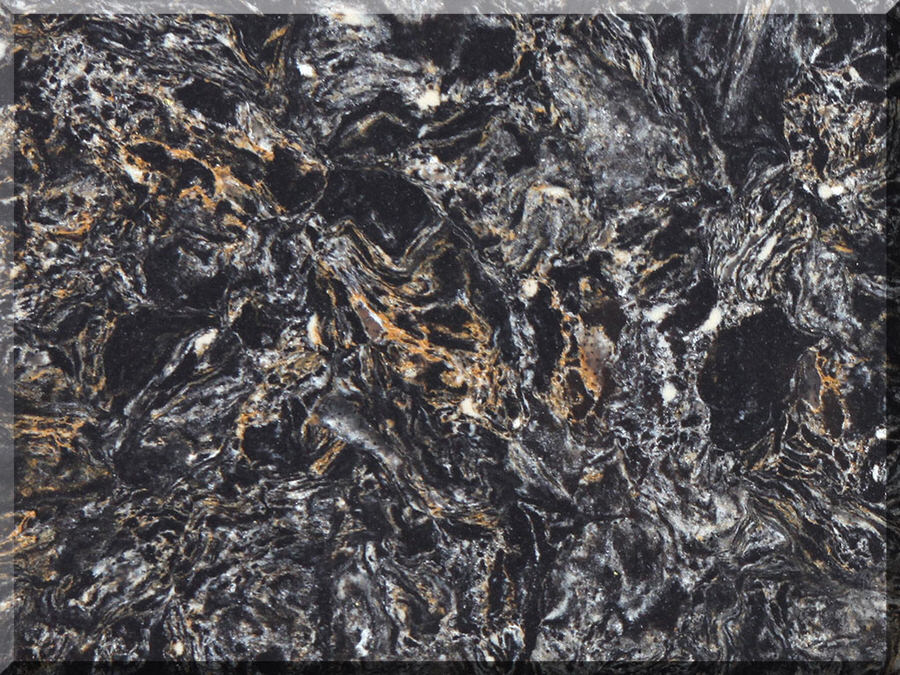 Cosmic Black Quartz countertops #1