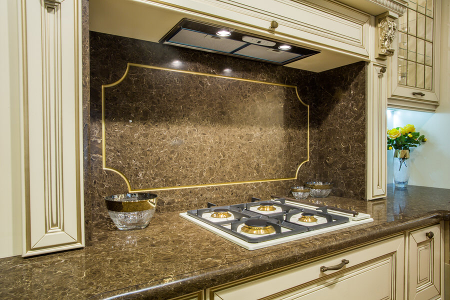 Dark Emparador Quartz countertops #4