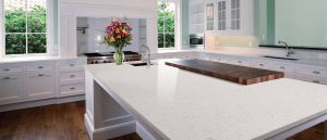 Glacier White Quartz countertops #3