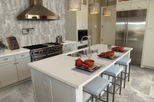 Lincoln White Quartz countertops #2