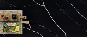 Marquina Midnight Quartz countertops #3