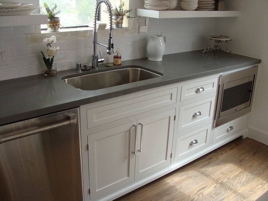 Molten Grey Quartz countertops #2