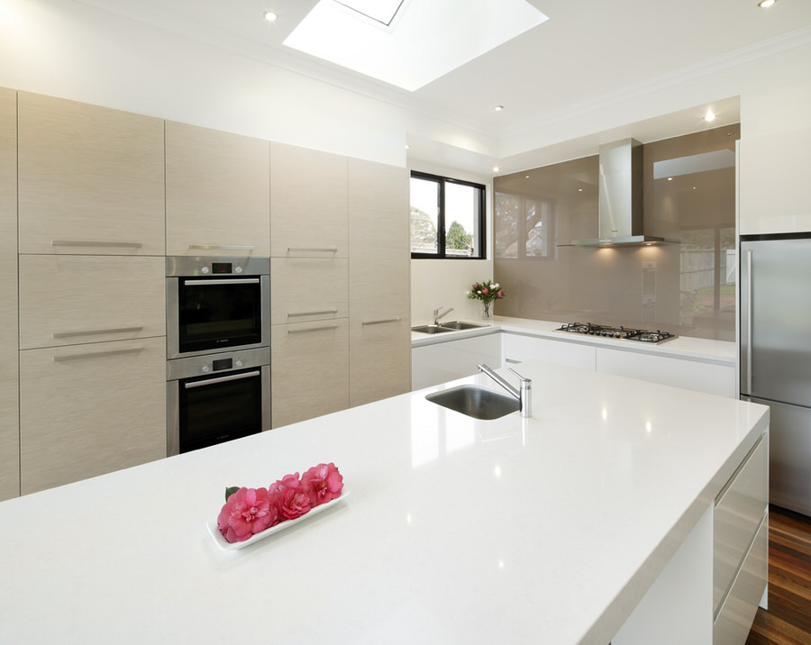 Onyx White Quartz countertops #3