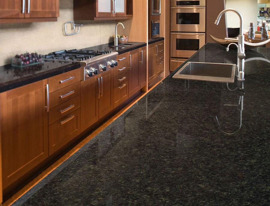 Oxwich Green Quartz countertops #2