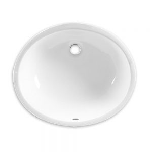 Porcelain Oval Bathroom Undermount Sink 1714  sinks #1