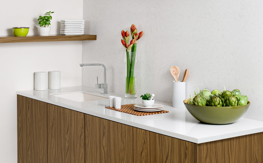 Pure White Quartz countertops #3