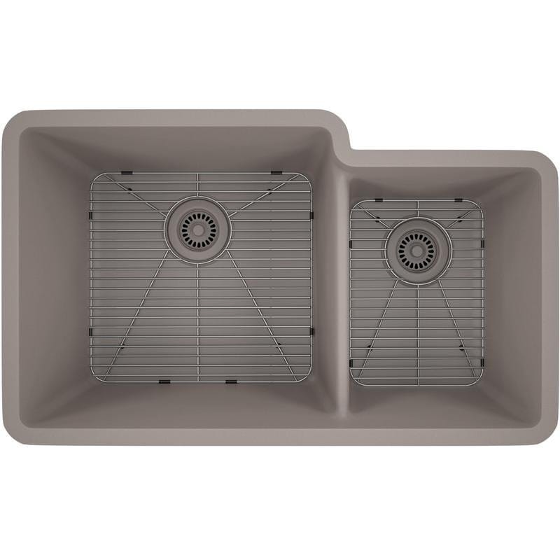 Quartz Composite Offset Bowl 6040 Undermount Sink  sinks #3