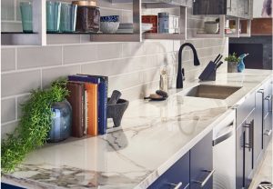 Statuario Bari Polished Porcelain countertops #3