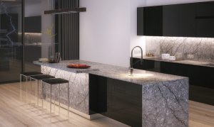 Thunder Grey Quartz countertops #6