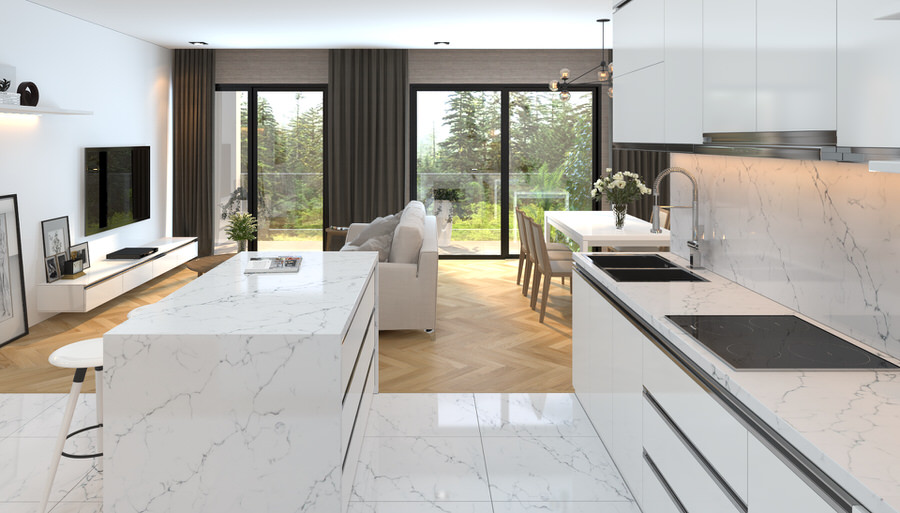 Venatino Quartz countertops #6