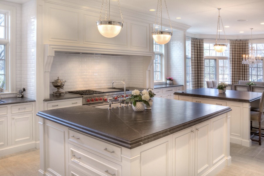 Virginia Mist Honed Granite countertops #3