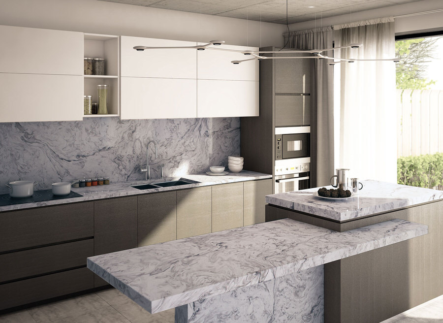 White Fusion Quartz countertops #3