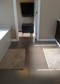 White Macubas Quartzite Bathroom Rebuild  portfolio #3