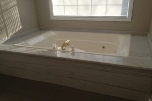 White Macubas Quartzite Bathroom Rebuild  portfolio #5