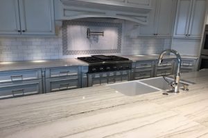 White Macubas Quartzite Kitchen  portfolio #4