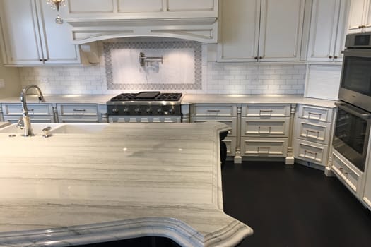 White Macubas Quartzite Kitchen  portfolio #8