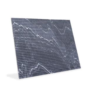 Black Marble Wide Flutes Convex