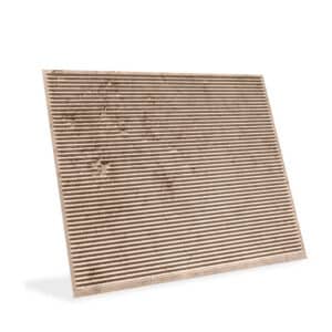 Travertine Beige Fluted Convex Marble